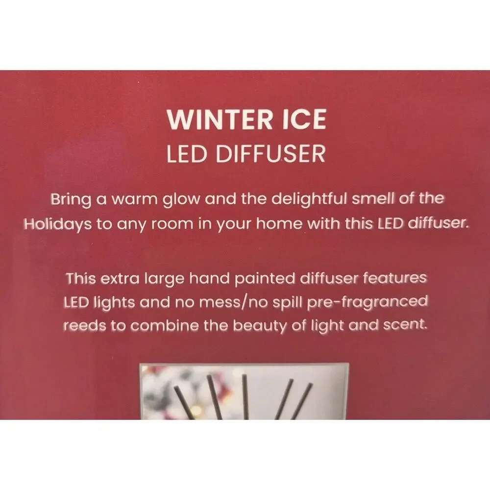 Winter Ice LED Reed Diffuser Cardinals Mistletoe 5